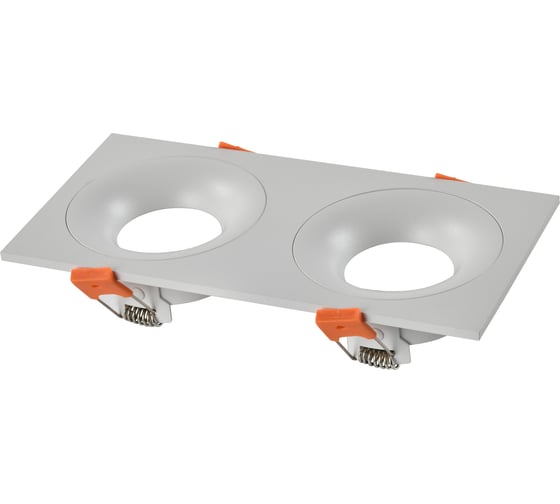Встраиваемый светильник ST LUCE белый GU10 2х50W IP44 L100xW200xH40 -V без ламп ST259.508.02