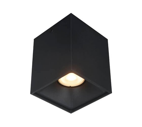 Светильник потолочный ST LUCE черный GU10 1х50W IP20 L82,5xW82,5xH104 220V без ламп ST168.402.01