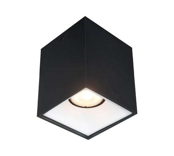 Светильник потолочный ST LUCE черный GU10 1х50W IP20 L82,5xW82,5xH104 220V без ламп ST168.452.01