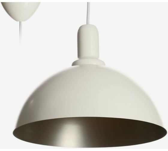 Люстра BayerLux 1342513/1BK 1хE27 40W белый/серебро 4556511