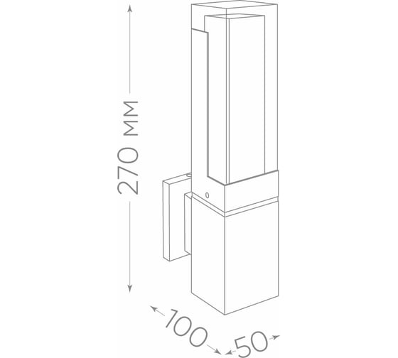 Уличный светодиодный светильник FERON DH601, 5W, 250Lm, 4000K, черный, 11705