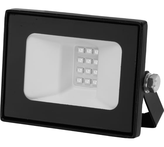 Светодиодный прожектор TDM ELECTRIC СДО-04-010Н-С синий свет 10 Вт, IP65, черный, Народный SQ0336-0228