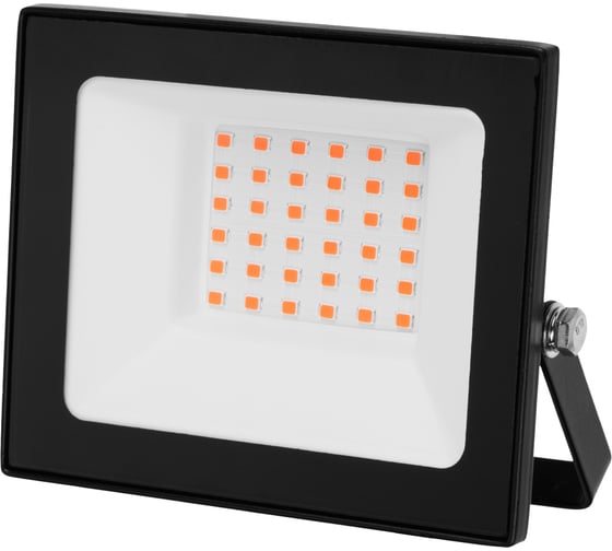Светодиодный прожектор TDM ELECTRIC СДО-04-050Н-К красный свет 50 Вт, IP65, черный, Народный SQ0336-0223