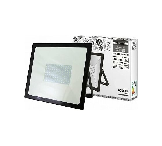 Светодиодный прожектор TDM СДО-04-250Н 250 Вт, 6500 К, IP65, черный, Народный SQ0336-0286