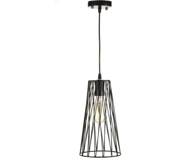 Светильник BayerLux "Конус малый" 1x40Вт E27 черный 17x17x120 см. 4388285 1