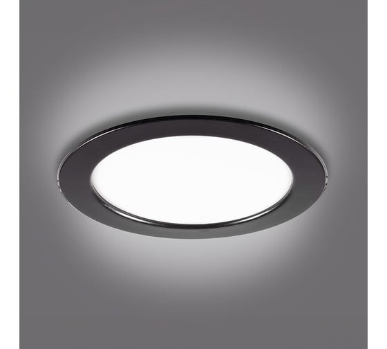 Встраиваемый (LED) светильник Smartbuy DL-3 -24W/6500K/IP40 1680 лм черный () SBL-DL-3-24-65K