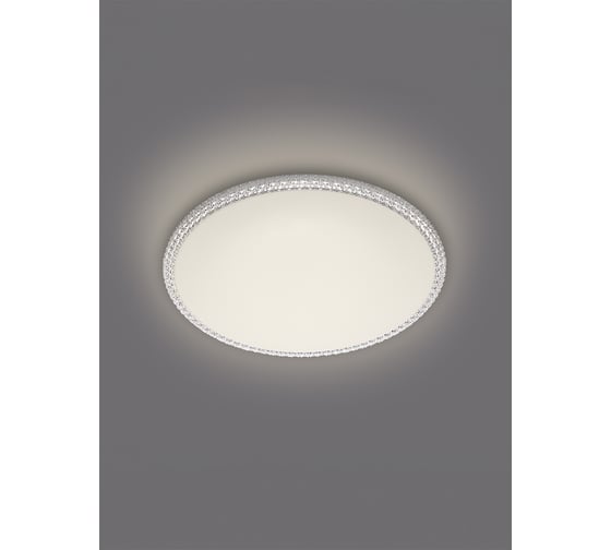 Светодиодный потолочный светильник Smartbuy (LED) 75Вт 4000K 6000 лм 370x55мм белый PRIME CRYSTAL SBL-SPB-4-75W-4K-WH