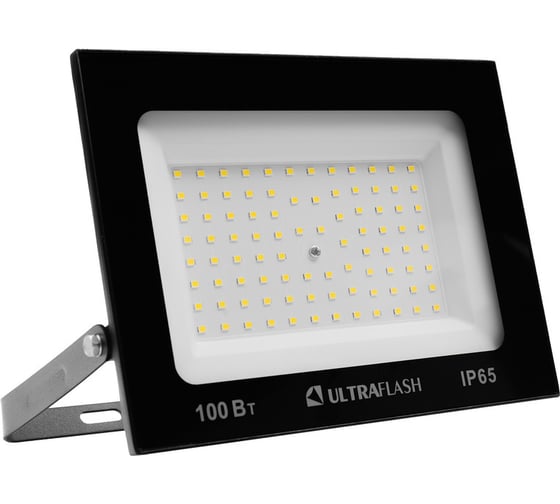 Прожектор Ultraflash UFD004 черный (LED SMD, 70 Вт, 6300 лм, 230В, 6500К, 175х128х25) 16442