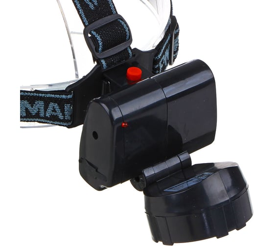 Фонарь ЕРМАК налобный аккумуляторный 7 ярк. LED, шнур 220В, 8,8х7х7,6см 328-048