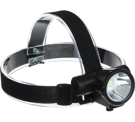 Фонарь ЕРМАК налобный, 1 LED, 3 Вт, 7х8см, 2 режима, 1200мАч, USB кабель, пластик 221-018