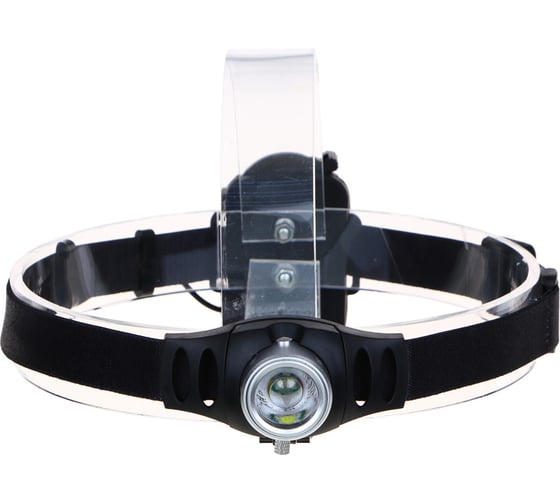 Фонарь ЕРМАК налобный, 1 XPE LED, с фокусировкой, 3хААА, 2 режима, пластик 221-025