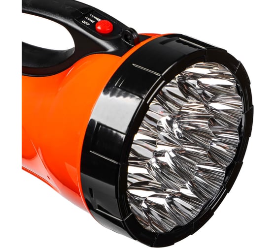 Фонарь ЕРМАК прожектор 18 ярк. LED, 3xАА / вилка 220В, пластик, 110х118х175 мм 198-012