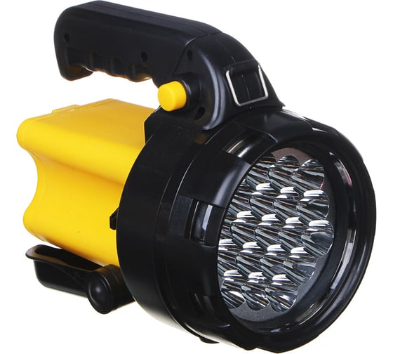 Фонарь-прожектор ЧИНГИСХАН 19LED, 2000мАч, 220В, 12/24В, 20,5x12x17см, пластик, акрил 223-041