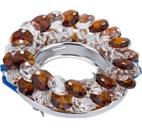 Встраиваемый декоративный светильник Fametto GU5.3 CHROME/BROWN DLS-F130 UL-00003238