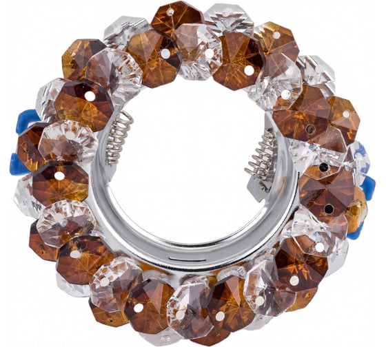 Встраиваемый декоративный светильник Fametto GU5.3 CHROME/BROWN DLS-F130 UL-00003238