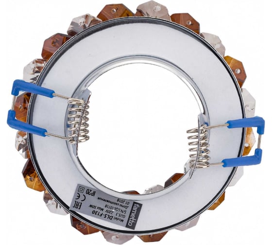 Встраиваемый декоративный светильник Fametto GU5.3 CHROME/BROWN DLS-F130 UL-00003238