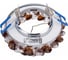 Встраиваемый декоративный светильник Fametto GU5.3 CHROME/BROWN DLS-F130 UL-00003238 2