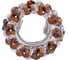 Встраиваемый декоративный светильник Fametto GU5.3 CHROME/BROWN DLS-F130 UL-00003238 3