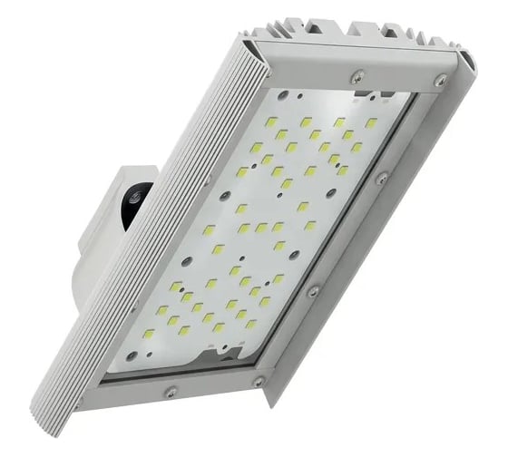 Светодиодный светильник Diora Unit Glass PRO 70/11200 Д прозрачный 5K лира Светло-серый DUGPRO70D-PZ-5K-L RAL 7035