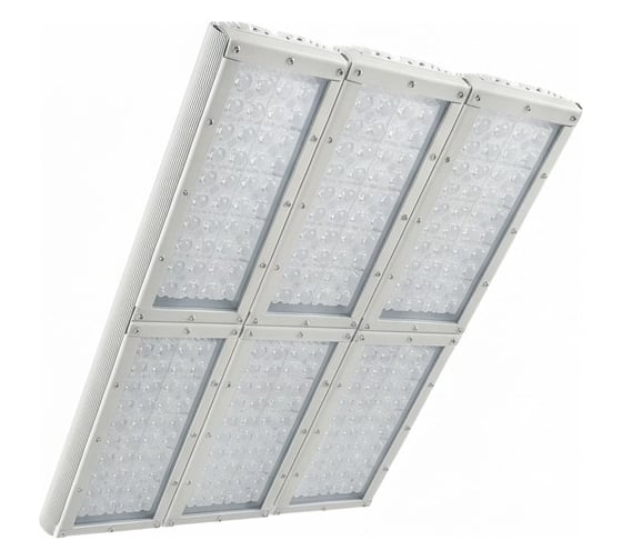 Светодиодный светильник Diora Unit3 Glass PRO 540/87000 Г80 4K лира Светло-серый DUGPRO540G80-4K-L RAL 7035