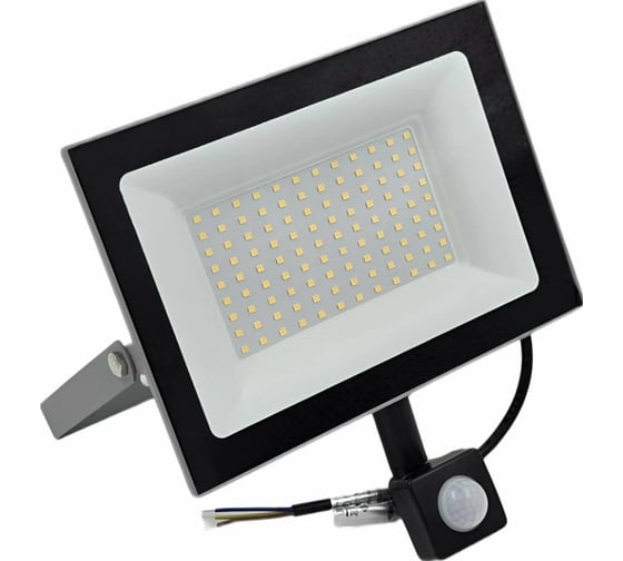 Прожектор FL-LED Light-PAD SENSOR 100W Grey 4200К 10000Лм 100Вт AC220-240В 235x220x55мм 750г - С датчиком 620682