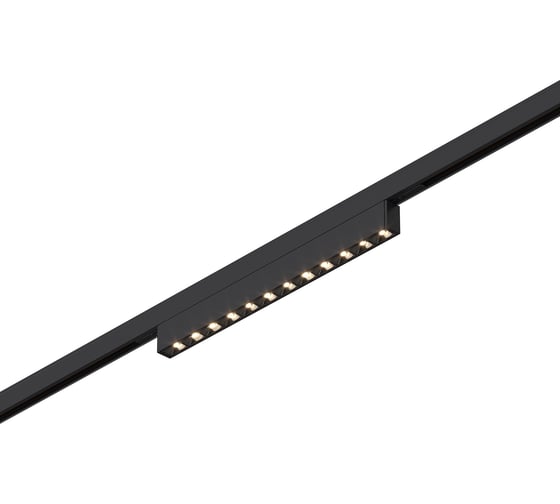 Магнитный трековый светильник ST Luce Черный LED 1*10W 4000K 430Lm Ra90 IP20 L196xW10xH18 24V ST666.446.10