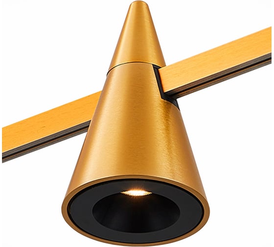 Магнитный трековый светильник ST Luce FARM Золотистый LED 1*5W 4000K 272Lm Ra90 60 IP20 D70xH1 ST813.246.05