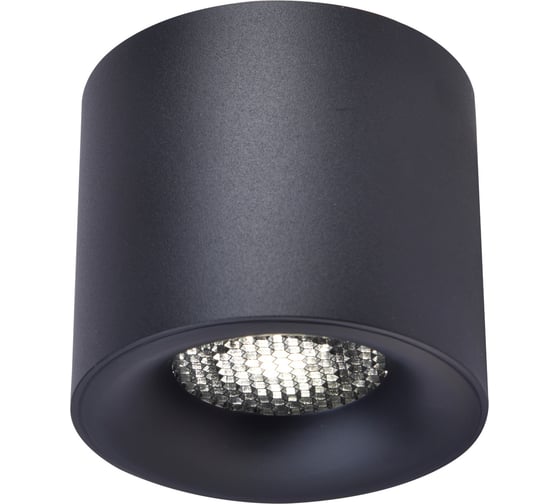 Светильник потолочный ST Luce черный LED 1*10W 4000K 530Lm Ra 90 36 IP20 D80xH70 170-240VV ST761.443.10