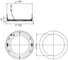 Светодиодный светильник Diora Downlight Circle 15/1450 1450лм 15Вт 4000K IP40 0,8PF 80Ra Кп<5 DDlC15 3