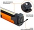 Фонарь складной аккумуляторный MAXPILER (800-150 Лм, LED SMD+COB, 4 режима, 3-35ч, магнит, крючок), MWL-08 4