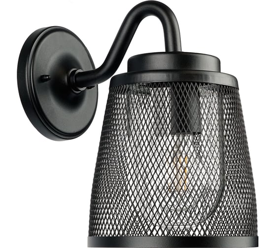 Светильник садово-парковый FERON PL801 на стену вниз 100W 230V E27, черный 53395