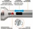Фонарь ручной аккумуляторный MAXPILER (600/320/80 Лм, LED, 3 режима 1,5-25ч, 3.65В/4000мАч, крючок) MPF-06 3