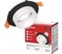 Светильник встраиваемый IN HOME MR16R-SOFT FG-BL под GU5.3 матовый плафон, 78х40мм черный 4690612068718 1