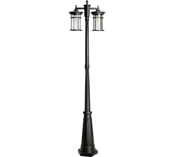 Светильник садово-парковый FERON 2*60W 230V E27 IP44 черный, PL768 51822