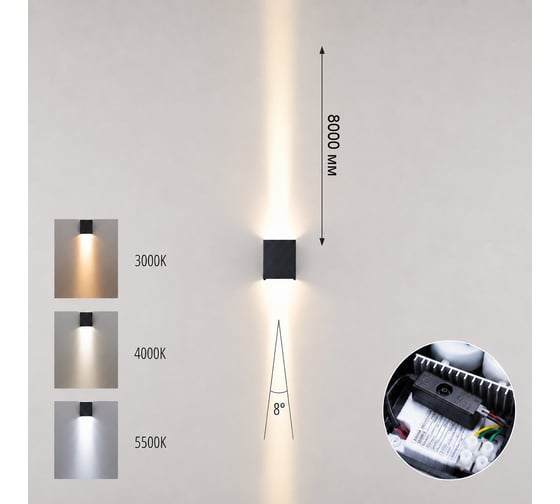 Уличный фасадный светильник ODEON LIGHT LED 10W 7188/10WLP