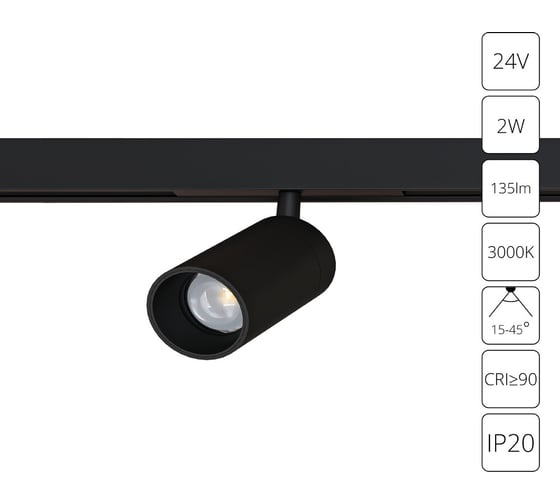 Магнитный трековый светильник ARTE LAMP PRESTO A6327PL-1BK