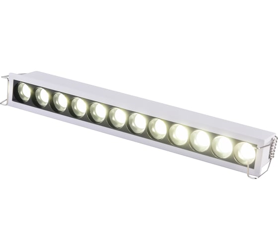 Светильник встраиваемый ST luce белый LED 1х12W 4000K 1 200Lm Ra 90 24 IP20 L240xW30xH36 170-240V ST762.542.12