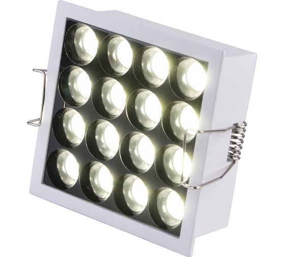 Светильник встраиваемый ST luce белый LED 1х14W 4000K 1 350Lm Ra95 36 IP20 L90xW90xH36 170-240V ST763.542.14
