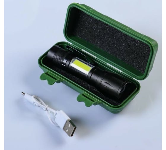 Аккумуляторный фонарь Мастер К COB, XPE, 3 Вт, 100 лм, 400 mAh 5226097