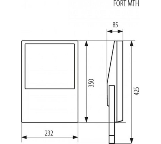 Асимметричный прожектор KANLUX FORT MTH-473/150W-B/ 4010