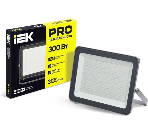 Прожектор светодиодный IEK СДО 07-300 серый, IP65 LPDO701-300-K03