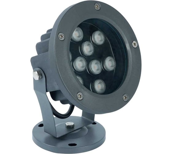 Светодиодный прожектор FERON D125xH158, IP65, 9W, 185-235V, 4000K, LL-400, 53521