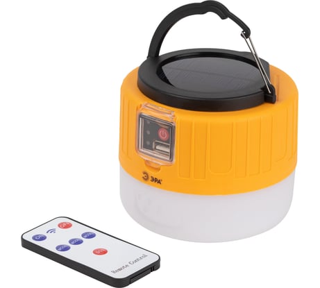 Аккумуляторный светодиодный кемпинговый фонарь ЭРА KA-601 Пегас на солнечной батарее пульт Б0054043