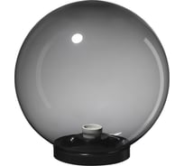 Уличный светильник НТУ 03-100-302 шар d=300 мм IP54 (дымчатый ПММА, основание плоское ПК 145, Е27) TDM ELECTRIC SQ0330-0633