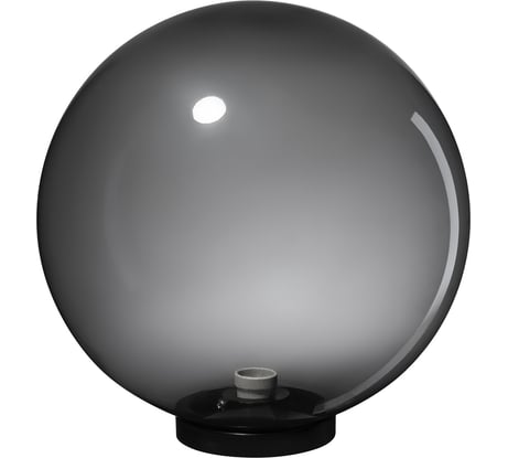 Уличный светильник НТУ 03-100-402 шар d=400 мм IP54 (дымчатый ПММА, основание плоское ПК 145, Е27) TDM ELECTRIC SQ0330-0634