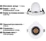 Светильник встраиваемый поворотный "Акцент-1" LED DSL-01-018-NW 18 Вт, 24°, 4000 К, 90 Ra, IP40 TDM ELECTRIC SQ0369-0403 6