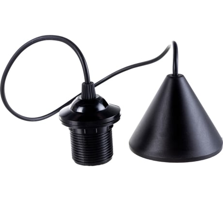 Патрон NE-AD E27 со шнуром для ламп, термопластик, Черный, 1/150, A3102-01