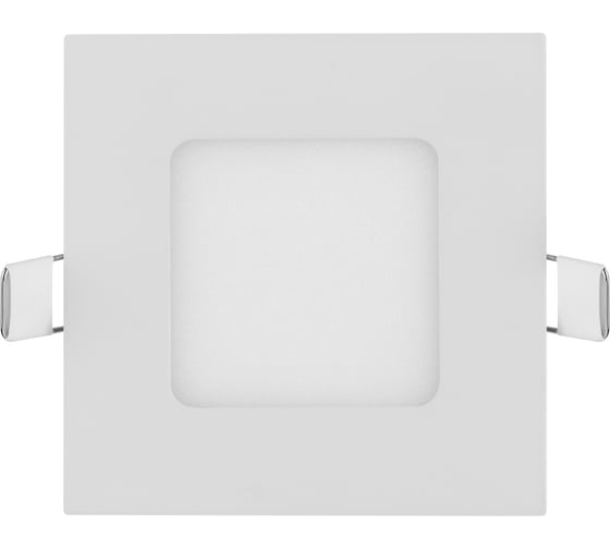 Ультратонкий встраиваемый светодиодный светильник TDM ELECTRIC Даунлайт квадрат СВО белый 3 Вт 4000К SQ0329-0116