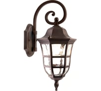 Садово-парковый светильник FERON PL691 на стену вниз 60W 230V E27, коричневый 11696
