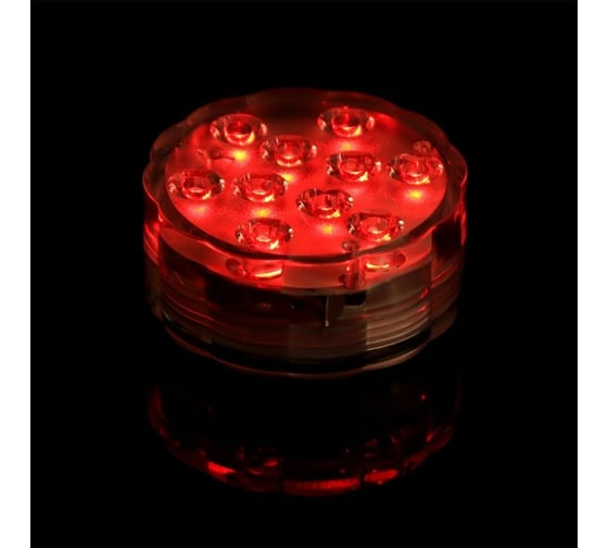 Подводный светильник Сималенд 10 LED 3 Вт IP68 RGB от батареек 3*ААА (не в компл.) 7098096